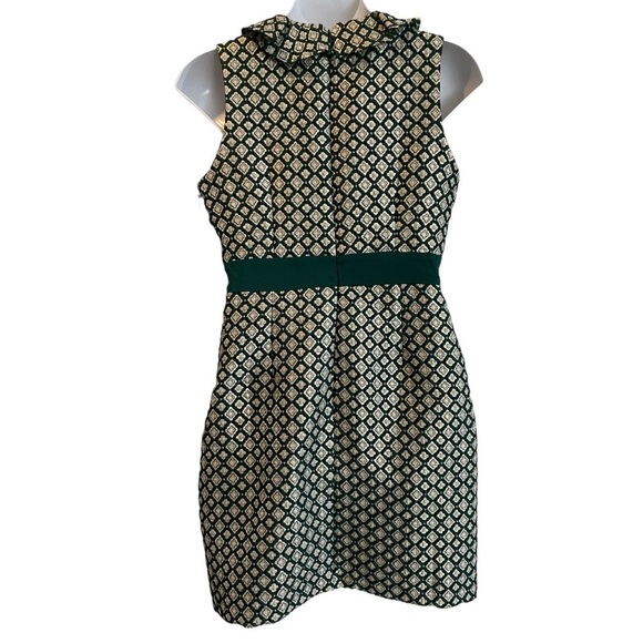 Modcloth X Anna Sui Collaboration Green & Gold Dress. New with tags. Size 14 - Picture 5 of 14